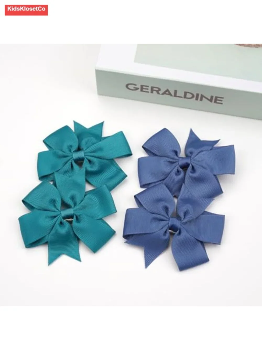 40pcs Boutique Grosgrain Ribbon Pinwheel Hair Bows Alligator Clips for Girls